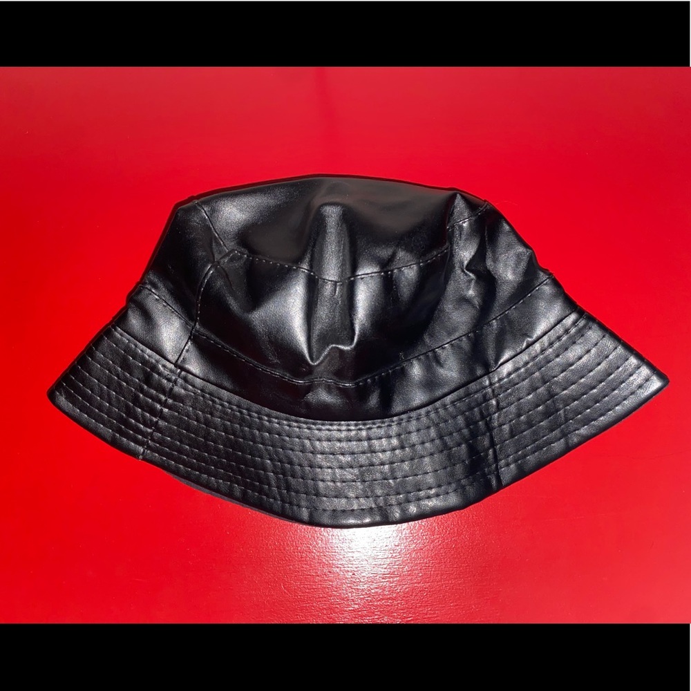 False Leather Bucket Hat (NWT)